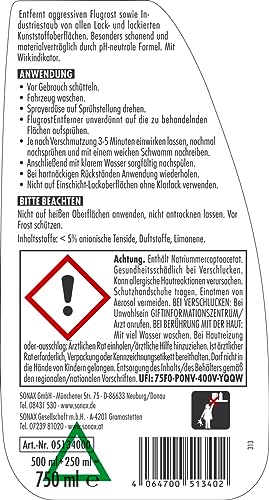 SONAX FlugrostEntferner 750 Ml Entfernt Aggressive Flugrost