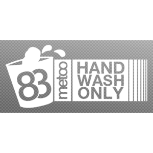 83metoo Hand wash only weiß