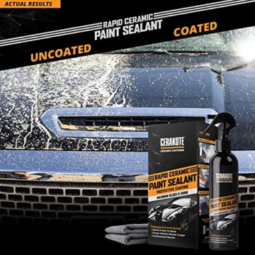 CERAKOTE Ceramic Paint Sealant | Profi Lackversiegelung auf Keramikbasis |wasser- und schmutzabweisend | schnelle und einfache Anwendung | Langzeitschutz | Tiefenglanz und Abperleffekt | #1 in den USA - 4