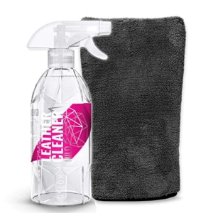 detailmate Innenraumreiniger Set: Gyeon Leather Cleaner mild 500ml Mikrofaser Präzisionshandschuh 1000GSM - 1