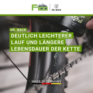 Dr. Wack 2831 - F100 eBike-Öl – Tropfflasche I 50 ml I Premium Fahrrad Ketten- & Kontaktöl für weniger Reibung & Verschleiß I Kettenöl für E-Bike I Hochwertige Fahrradpflege – Made in Germany - 3