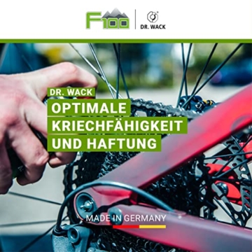 Dr. Wack - F100 300 ml Premium Fahrrad-Kettenreiniger I Verbessert Leichtlaufeigenschaften & beugt Verschleiß vor I Hochwertige Fahrradpflege – Made in Germany, 10 x 10 x 15cm - 3