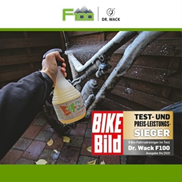 DR. WACK - F100 Bio Fahrradreiniger 1L +33% Mehrinhalt I Premium Reinigung für das komplette Fahrrad & die Fahrradkette I Hochwertige Fahrradpflege – Made in Germany - 5