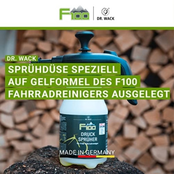 Dr. Wack - F100 Drucksprüher 925 ml (leer) für F100 Fahrradreiniger I Sprühflasche für die einfache und beqeume Fahrrad-Reinigung I Hochwertige Fahrradpflege – Made in Germany - 3