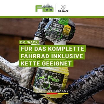 Dr. Wack - F100 Fahrradreiniger – NEUE FORMEL 750 ml I Premium Reinigung für das komplette Fahrrad I Hochwertige Fahrradpflege – Made in Germany - 3