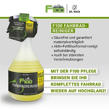 Dr. Wack - F100 Fahrradreiniger – NEUE FORMEL 750 ml I Premium Reinigung für das komplette Fahrrad I Hochwertige Fahrradpflege – Made in Germany - 4