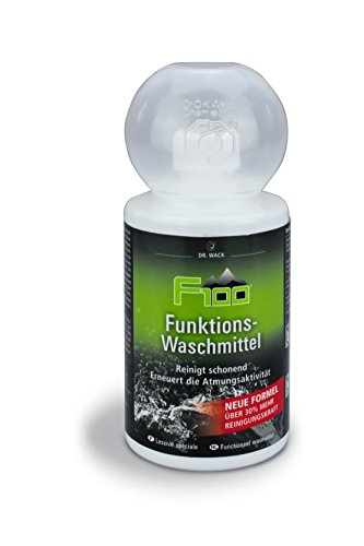 Dr. Wack - F100 Funktions-Waschmittel – NEUE FORMEL 250 ml I Flüssig-Waschmittel für Fahrradbekleidung aIler Art I Hochwertige Fahrradpflege Made in Germany - 1