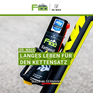 Dr. Wack - F100 Kettenöl – Spray 300 ml I Premium Fahrrad für weniger Reibung & Verschleiß I Hochwertige Fahrradpflege – Made in Germany - 3