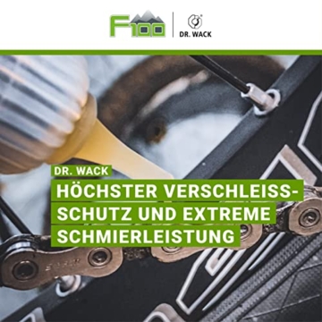 Dr. Wack - F100 Kettenöl – Tropfflasche 100 ml, Vorteilsgröße, Premium, für weniger Reibung & Verschleiß, für alle Fahrräder, Hochwertige Fahrradpflege – Made in Germany - 2