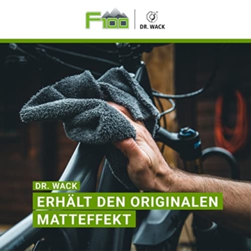 Dr. Wack - F100 Matt-Pflege Spray 250 ml I Premium für den Erhalt des Matt-Effekts von Fahrrädern & Oberflächen I Fahrradreiniger für Fahrrad I Hochwertige Fahrradpflege – Made in Germany - 2