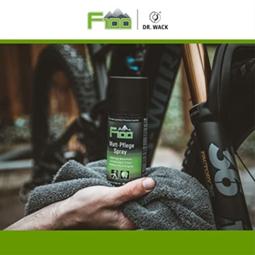 Dr. Wack - F100 Matt-Pflege Spray 250 ml I Premium für den Erhalt des Matt-Effekts von Fahrrädern & Oberflächen I Fahrradreiniger für Fahrrad I Hochwertige Fahrradpflege – Made in Germany - 5