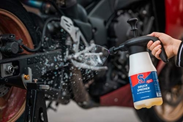 Dr. Wack - S100 Drucksprüher (leer) für S100 Motorradreiniger 925 ml I Sprühflasche für die Motorrad-Reinigung I Mit anwendungsfreundlichem Sprühbild I Hochwertige Fahrradpflege – Made in Germany - 3