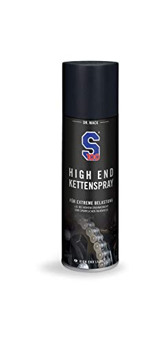 Dr. Wack - S100 High End Kettenspray 300 ml I Premium Motorrad-Kettenöl für extreme Belastungen I Kettenspray für alle Motorräder I Hochwertige Motorradpflege – Made in Germany, schwarz - 1