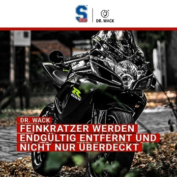 Dr. Wack - S100 Kratzer-Politur inkl. zwei Spezialtücher 50 ml, Premium Motorrad-Politur für alle Motorräder, Für viele Oberflächen geeignet, Hochwertige Motorradpflege – Made in Germany - 2