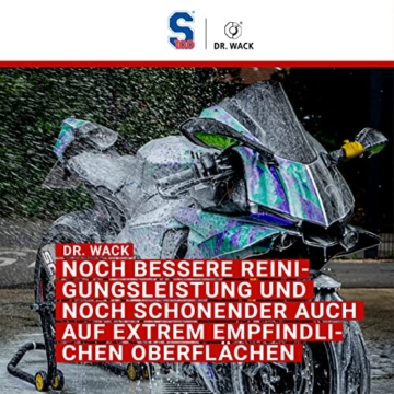 Dr. Wack - S100 Total Reiniger+ 2 L - Premium Motorrad-Reiniger für alle Motorräder - Hohe Ergiebigkeit & Reinigungswirkung - Hochwertige Motorradpflege – Made in Germany - 2