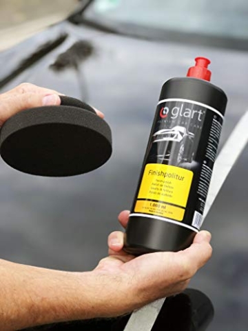 Glart 45FP Finishpolitur Autopflege Autopolitur und Lack Politur für Auto Aufbereitung, car detailing mit Poliermaschine und Polierschwamm, 1.000 ml - 4