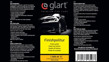 Glart 45FP Finishpolitur Autopflege Autopolitur und Lack Politur für Auto Aufbereitung, car detailing mit Poliermaschine und Polierschwamm, 1.000 ml - 6