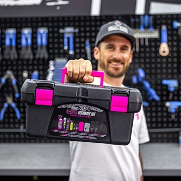 Muc-Off eBike Ultimate Kit – Must-Have-Set zum Reinigen, Schützen und Schmieren Ihres E-Bikes – inklusive Fahrradreiniger, Antriebsreiniger, Bürsten und mehr - 4