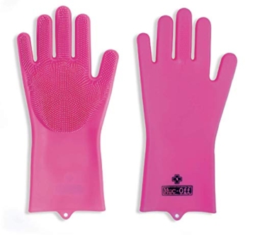 Muc-Off Unisex – Erwachsene Soft Goods guanti officina Reinigung Von Handschuhen, Rosa, L (2er Pack) - 1