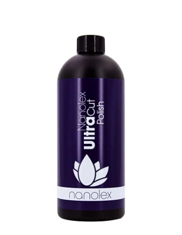 Nanolex Ultra Cut Polish, Premium Schleifpolitur & Schleifpaste für alle Autolacke, Polierpaste Auto entfernt tiefe Kratzer & Schleifspuren bis 1.200er Körnung, silikonfreier Lackreiniger, (1000ml) - 1