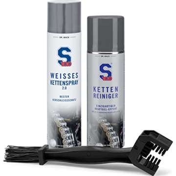 S100 Weisses Kettenspray 2.0 /Kettenreiniger+Kettenbürste, Unisex, Multipurpose, Ganzjährig - 2