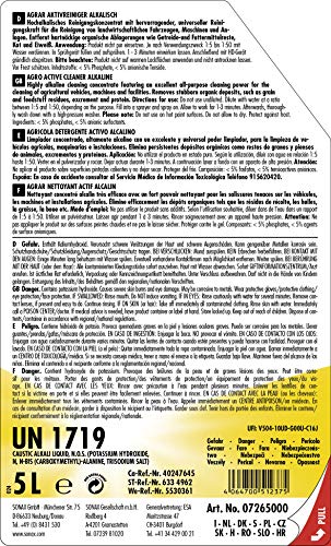 SONAX AGRAR AktivReiniger alkalisch (5 Liter) sehr ergiebiges und effektives Konzentrat, bietet extreme Reinigungsleistung auch bei verhärteten Schmutzbelägen | Art-Nr. 07265000 - 2