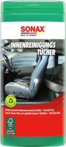 SONAX InnenReinigungsTücher Box (25 Stück) zur schnellen, einfachen und gründlichen Reinigung aller Flächen im Fahrzeuginnenraum | Art-Nr. 04122000 - 1