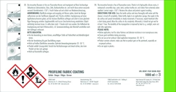 SONAX PROFILINE FabricCoating (1 Liter) universell verwendbare Textilimprägnierung für außen und innen | Art-Nr. 03103000 - 3