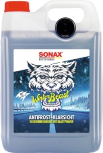 SONAX WinterBeast AntiFrost+KlarSicht -18 °C Zirbe (5 Liter) schneller, schlierenfreier und effektiver Scheibenreiniger für den Winter | Art-Nr. 01355050 - 1