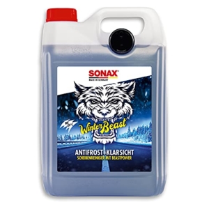 SONAX WinterBeast AntiFrost+KlarSicht Gebrauchsfertig bis -20 °C (5 Liter) schneller, schlierenfreier und effektiver Scheibenreiniger für den Winter | Art-Nr. 01355000 - 1