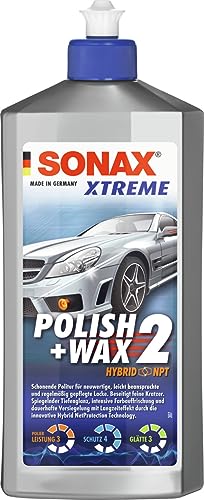 SONAX XTREME Polish+Wax 2 Hybrid NPT (500 ml) schonende Politur mit mittlerer Wirkung für regelmäßig gepflegte Lacke | Art-Nr. 02072000 - 1