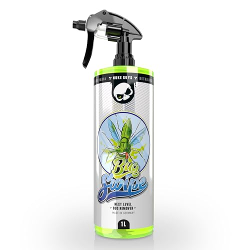 Auto & Motorrad Insektenentferner | Nuke Guys Bug Swipe Insektenreiniger 1l | starker Vorreiniger gegen Insekten Mücken Fliegen Vogelkot - 1