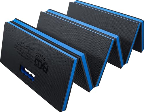 BGS 74483 | Weichschaum-Knie- und Arbeitsmatte | faltbar | 3-in-1 | Liegematte 1200 x 420 x 30 mm | Kniekissen 600 x 420 x 60 mm | Sitzblock 195 x 420 x 180 mm - 1