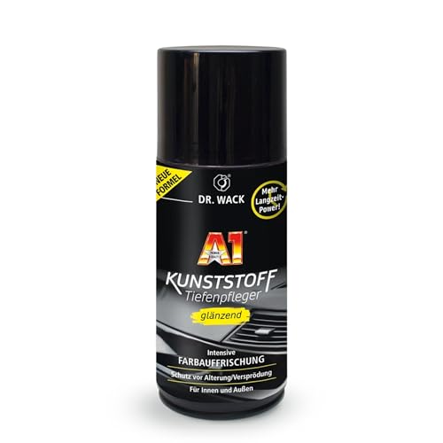 DR. WACK - A1 Kunststoff Tiefenpfleger glänzend 250 ml - Auto Kunststoffpflege für innen & außen - UV-Schutz & Schutz vor Alterung/Versprödung - Hochwertige Autopflege - 1