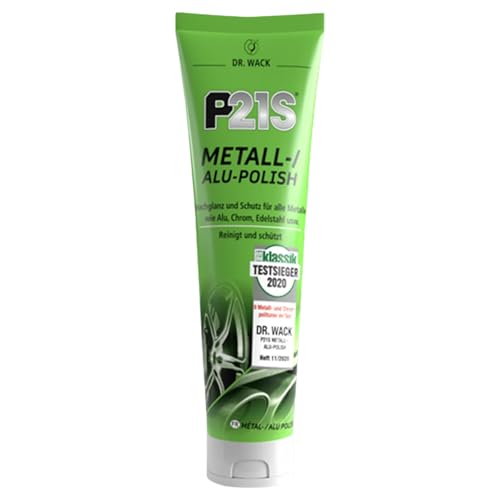 DR. WACK P21S Metall- / Alu-Polish 100 ml - Polierpaste für Metallteile - Effektive Autopolitur & Korrosionsschutz - Hochglanz & Schutz für alle Metalle - Hochwertige Autopflege - 1