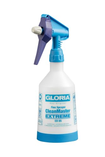 Gloria Sprühflasche CleanMaster Extreme EX 05 | 0,5 L für Desinfektion | Ölfester Sprüher für Isopropanol, Desinfektionsmittel & Reinigungsmittel | Pumpsprüher mit Doppelhub-Pumpe | FKM-Dichtung - 1