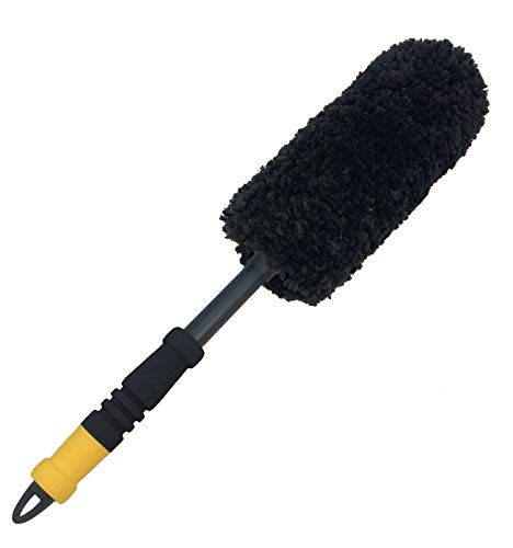 Meguiar's Supreme Wheel Brush - Felgenbürste Auto - Felgenreiniger Alufelgen - Sanfte + effektive Bürste für alle Felgentypen und Felgenoberflächen - Größe: Large 47x10cm - 1