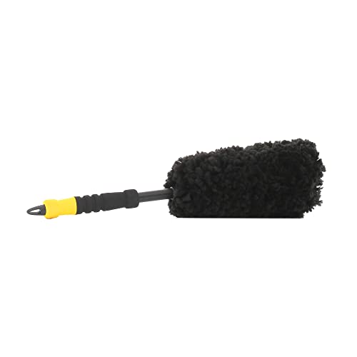Meguiar's Supreme Wheel Brush Medium - Felgenbürste - Sichere Felgenreinigung, Dichter Mikrofaserflor, Abgewinkelter Schaft, X1902EU - 1