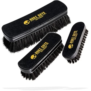 Nuke Guys 3er Set Lederbürsten zur schonenden Auto Innenraum Reinigung | weiche Textilbürste ideal für Autositze, Polster, Alcantara, Leder, Cabrio-Verdecke, Teppiche, Stoffsitze, Couch, Schuhe - 1