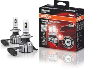 Osram NIGHT BREAKER LED H7 GEN 2, Fern- und Abblendlicht mit Straßenzulassung, 12V, bis zu 230% mehr Helligkeit - 1