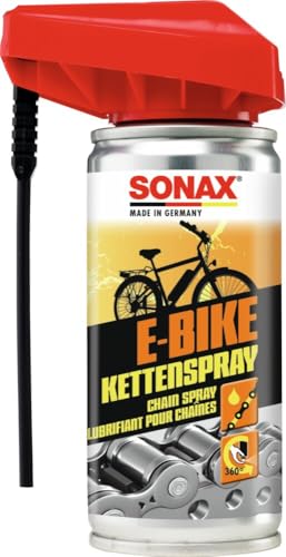 SONAX E-BIKE KettenSpray mit EasySpray (100 ml) | reinigt, schützt und schmiert, verringert Verschleiß und Reibung, korrosionsschützend, hohe Kriech- und Haftwirkung - 1
