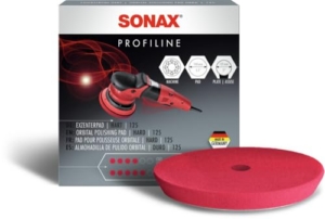 SONAX ExzenterPad hart 125 (1 Stück) | Polierpad zum maschinellen Polieren von Lacken mit Exzenterpoliermaschinen. - 1