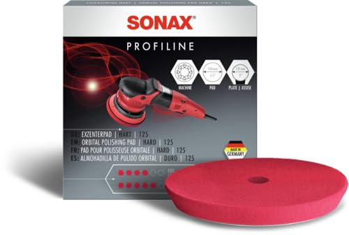 SONAX ExzenterPad hart 125 (1 Stück) | Polierpad zum maschinellen Polieren von Lacken mit Exzenterpoliermaschinen. - 1