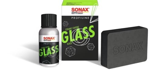 SONAX PROFILINE CeramicCoating CC Glass (50 ml) | Hydrophobe Versiegelung für echtes Glas am Fahrzeug - 1