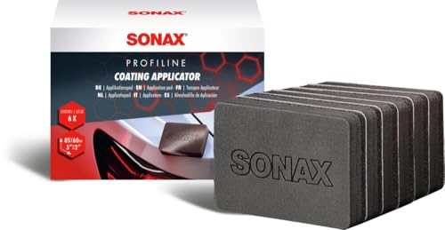SONAX PROFILINE Coating Applicator (6 Stück) Applikationspads | Applikationspads mit spezieller Vliesoberfläche zum Auftragen aller SONAX Coatings - 1