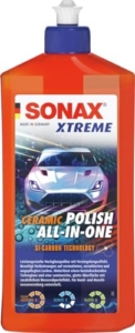 SONAX XTREME Ceramic Polish All-in-One (500 ml) Hochglanzpolitur | Hochglanzpolitur mit Versiegelung: Entfernt Kratzer & frischt vermattete, verwitterte und ungepflegte Lacke effektiv auf - 1