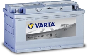 Varta A5 Silver Dynamic AGM 595901085D852 Autobatterie 12V 95Ah /850A,weiß, mit PKW - 1