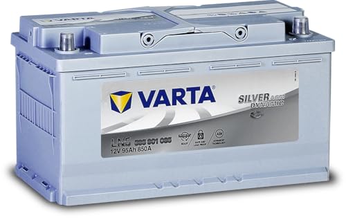 Varta A5 Silver Dynamic AGM 595901085D852 Autobatterie 12V 95Ah /850A,weiß, mit PKW - 1