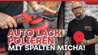 Autolack polieren eingebrannten Vogelkot entfernen